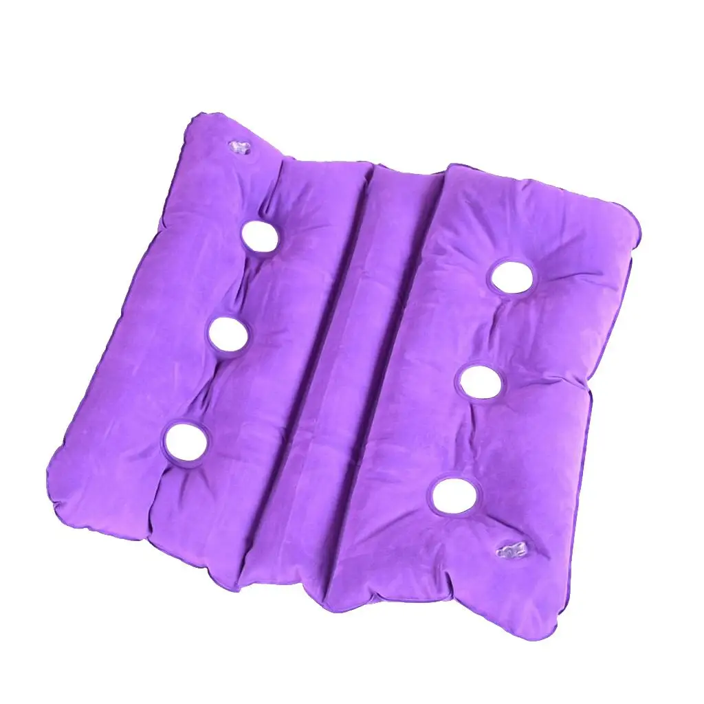 Inflatable Cushion for Bed Sores Soft PVC Flocking Air Seat Pad Ergonomic Cushion for Users