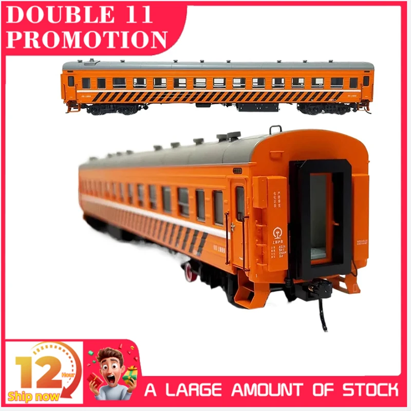 

MTC Train Model Carriage HO 1/87 YZ22 Hard Seat 010 Rescue Standard Car 202 Wheel Frame Rail Car Model Toy