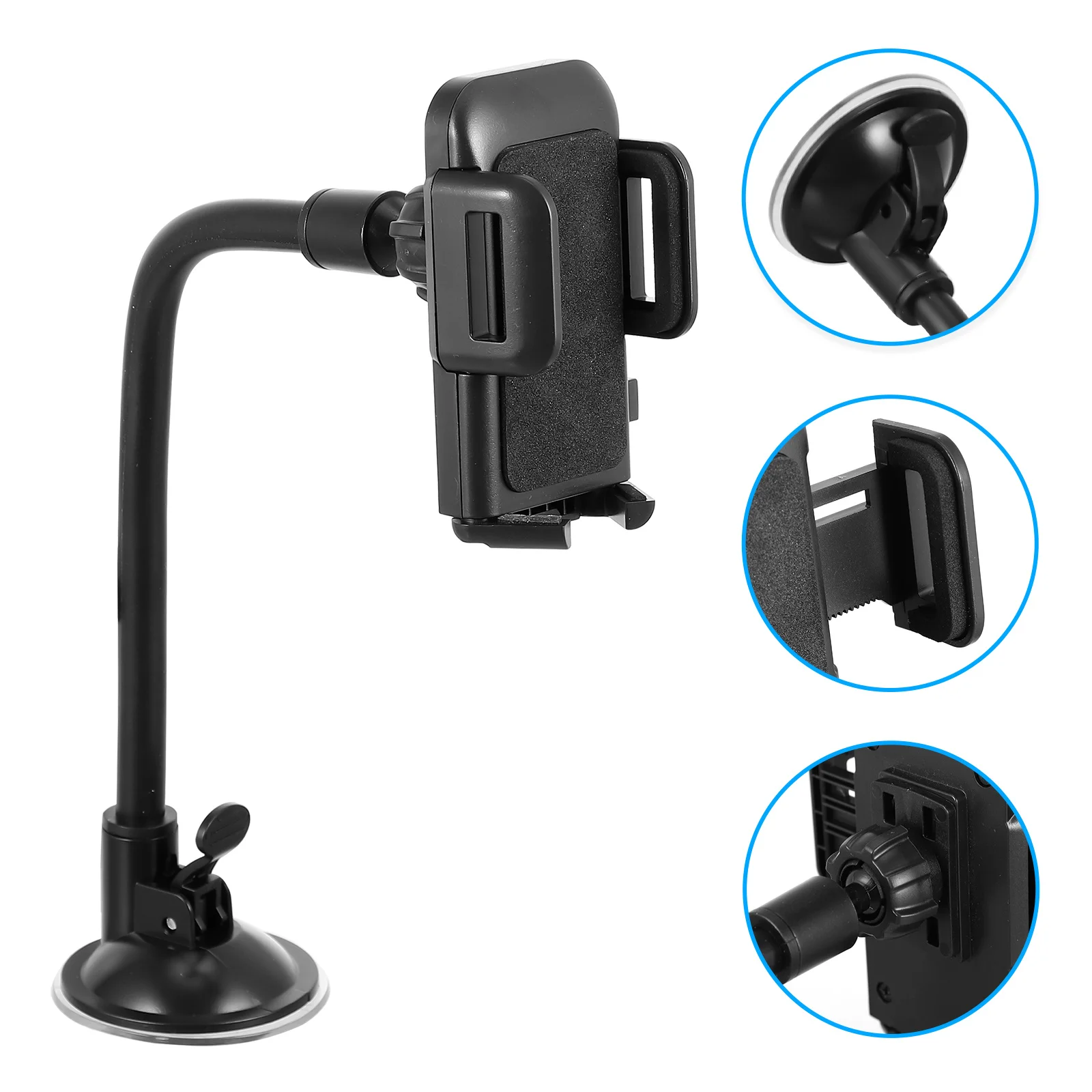 

Suction Cup Phone Holder Multipurpose Flexible Gooseneck Dashboard Mount for Car Windshield Universal Navigation Stand