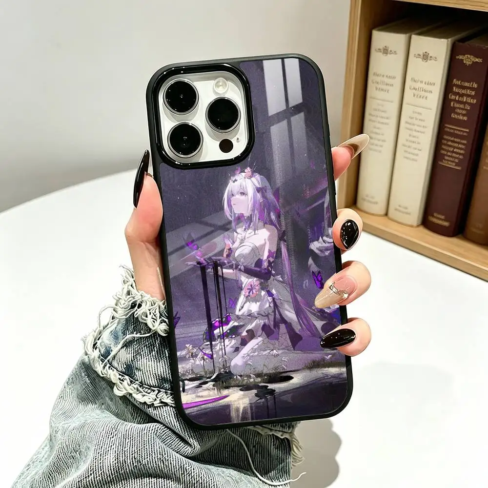 H-Honkai C-Castorice S-Star R-Rail Phone Case For IPhone17 16 15 14 13 12 11  Pro Max Plus Wireless Charger Cover Funda