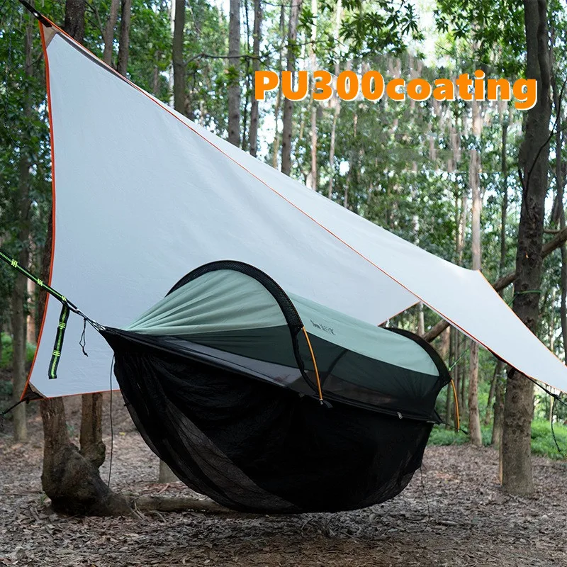 Afbeelding 4: Outdoor camping zonnescherm luifeltent, zonwerende hangmatluifel, wind- en waterdichte luifel.