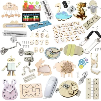 Wooden DIY Busy Board Accessories 1