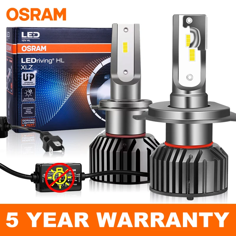 OSRAM H4 H7 H8 H11 LED Fog Light Bulbs 6500K 9005 HB3 9006 HB4 Auto Lamps Car Headlight Turbo Fan 50W Super Bright Original LED