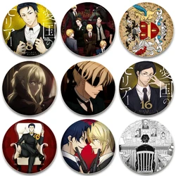 Anime Moriarty The Patriot Badge Round Soft Button Pins Creative Character Brooch for Backpack Clothes Decoration Fashion Gifts