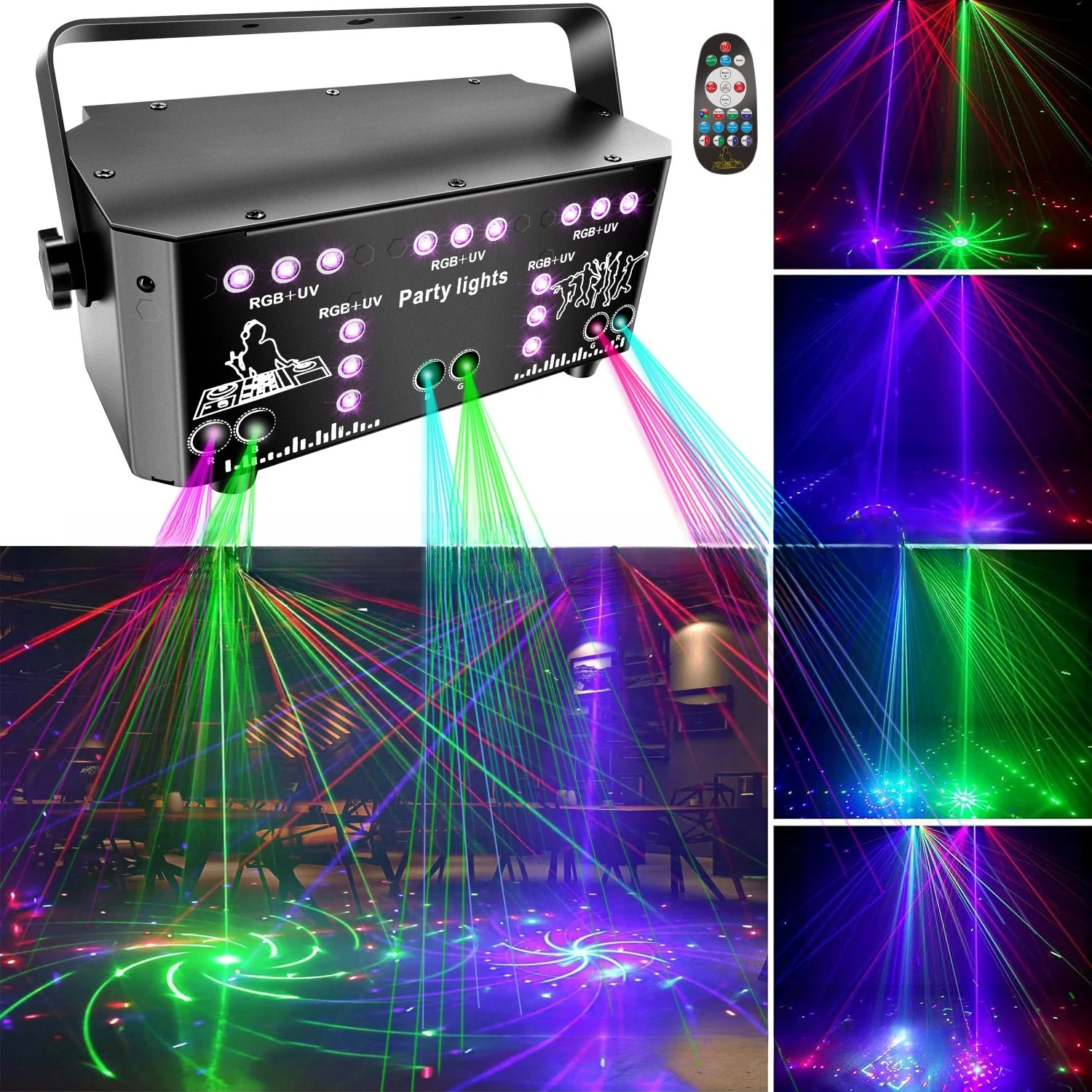 

21 eye stage laser light 64 pattern las****** bar atmosphere party UV projection light show dancing