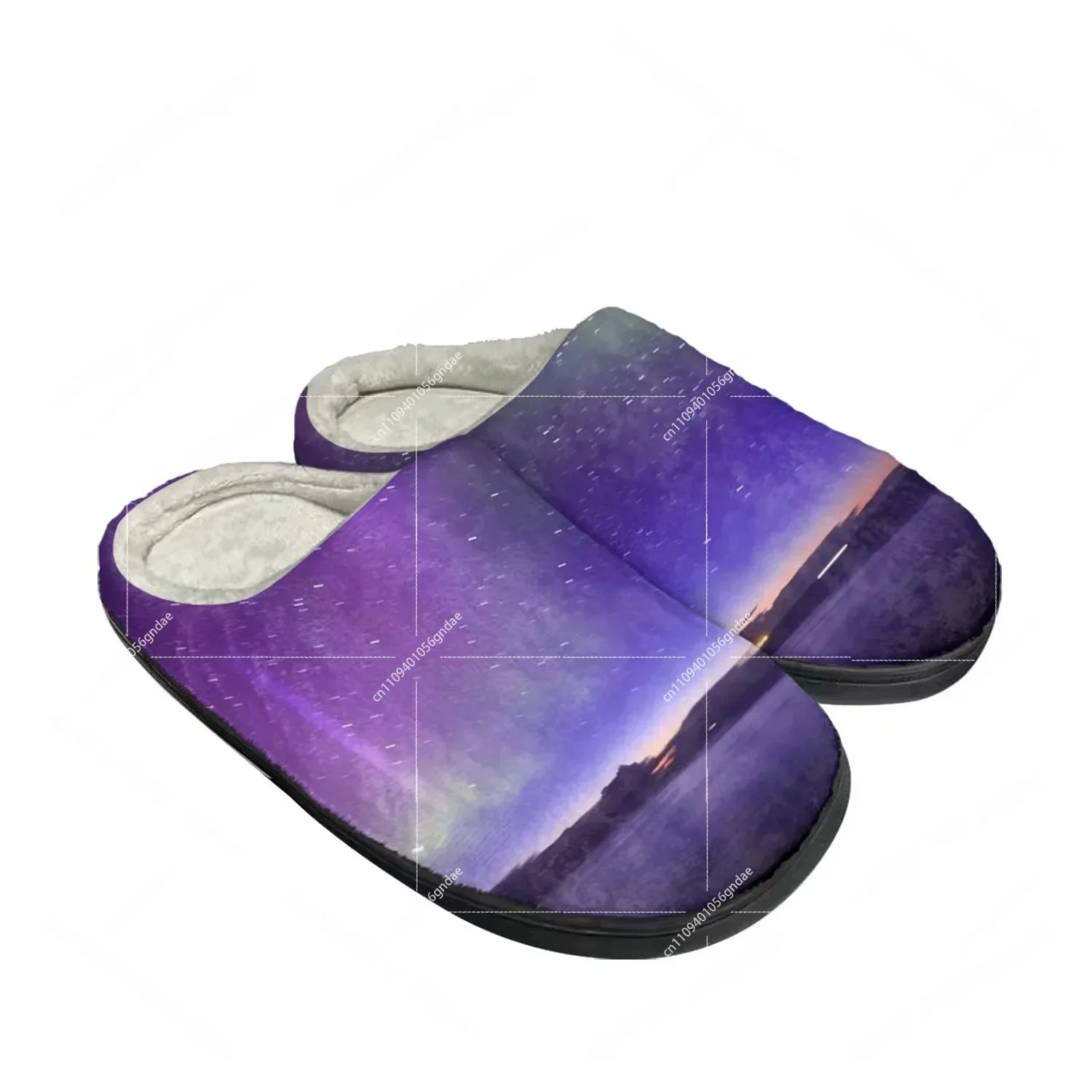 

Northern Lights Home Cotton Slippers Mens Womens Plush Bedroom Casual Keep Warm Shoes Thermal Indoor Slipper Customized Shoe