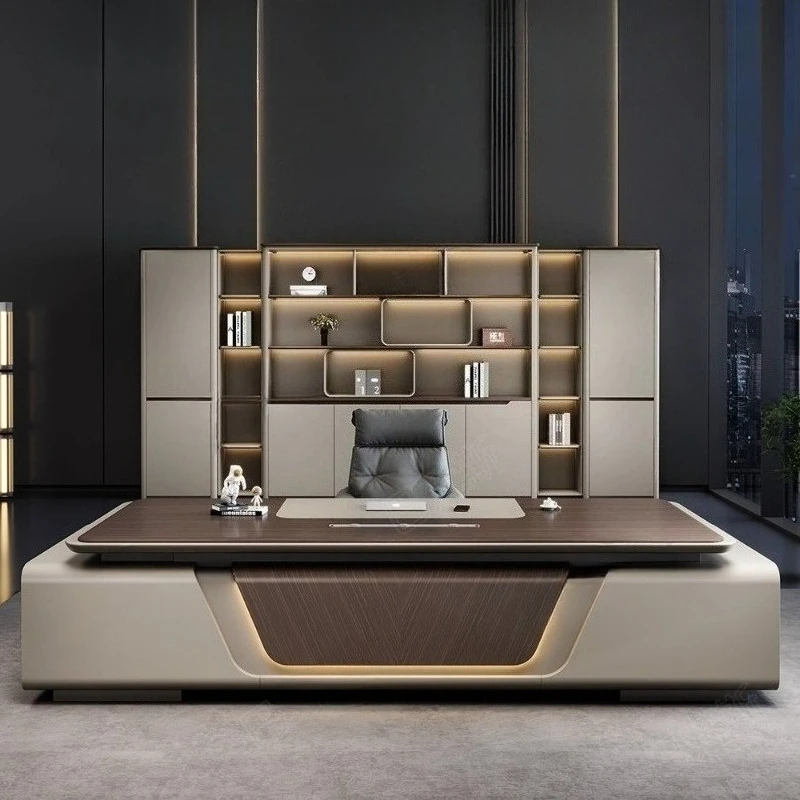 

240 to360 cm Modern Deluxe Desk File Cabinet Lifting Side Cabinets Computer desk room office table corner tables furniture