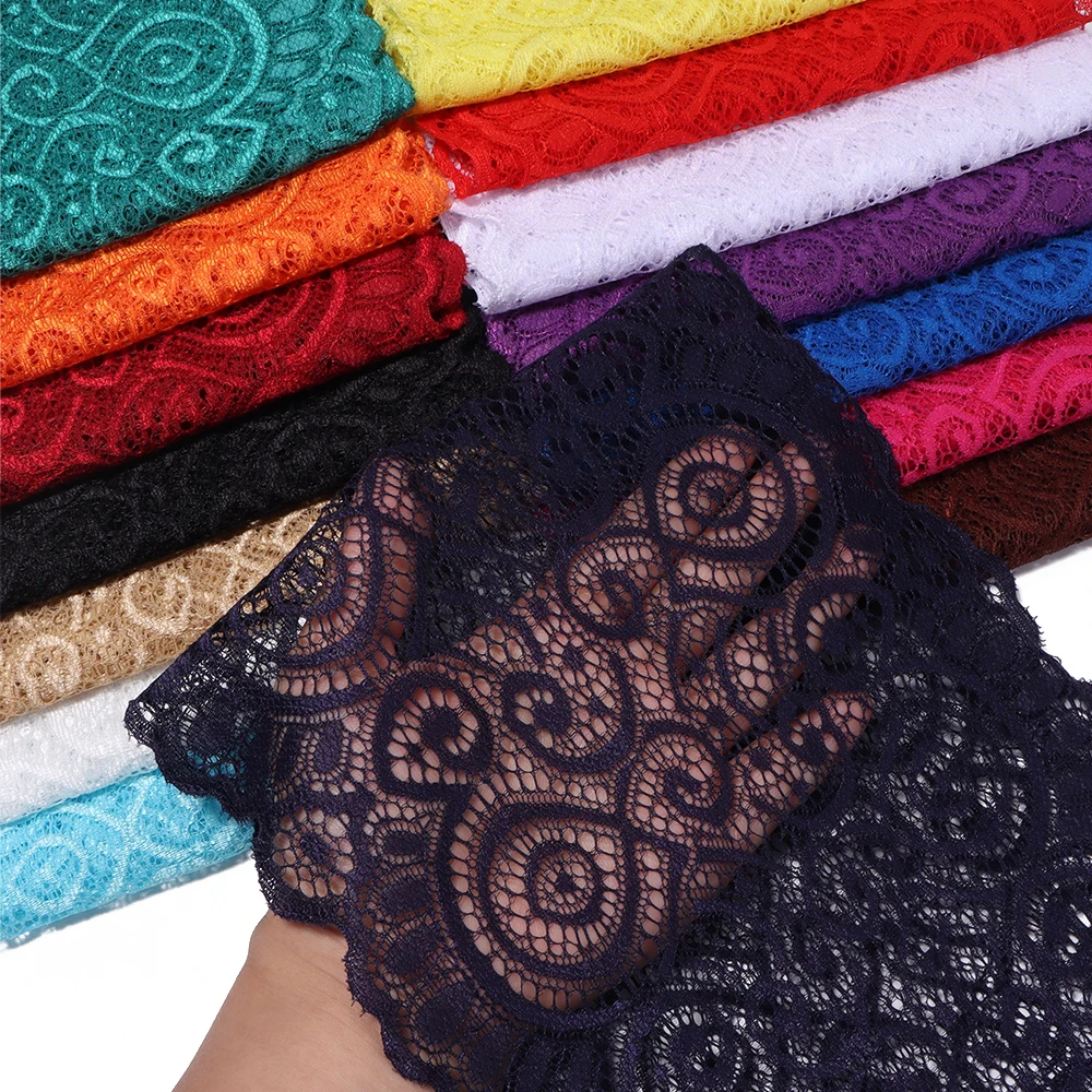 1yard/lot 18cm Wide Polyester  - Elastic Lace Trim recension och pris