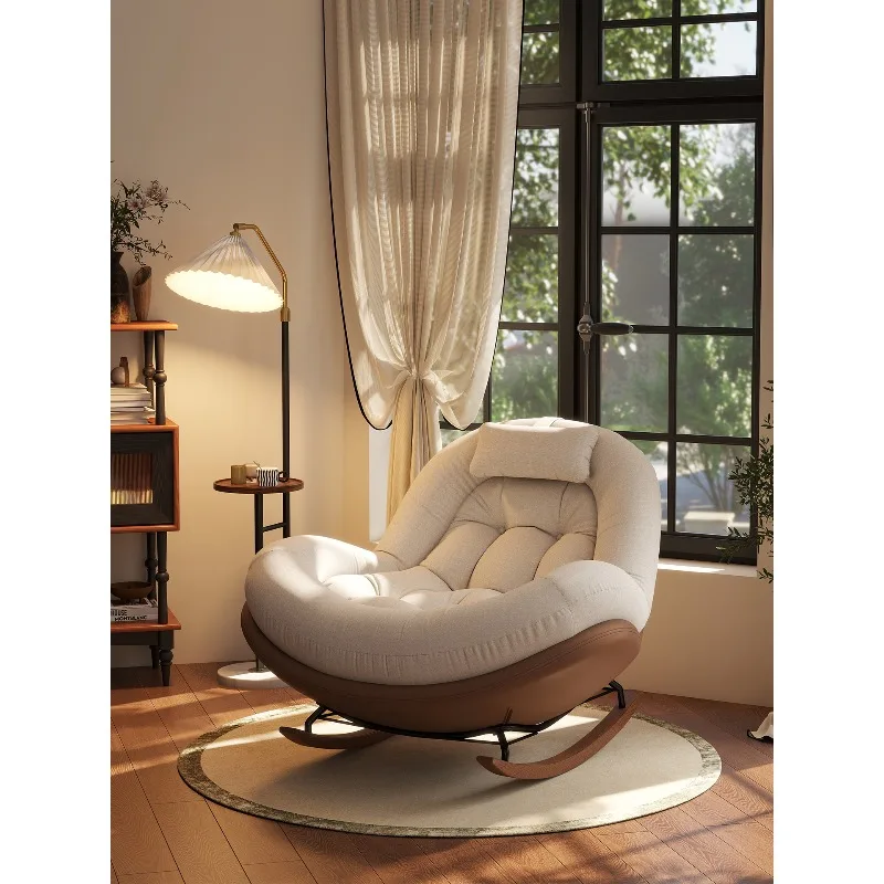 

Rocking chair sofa retro adult recliner home living room balcony