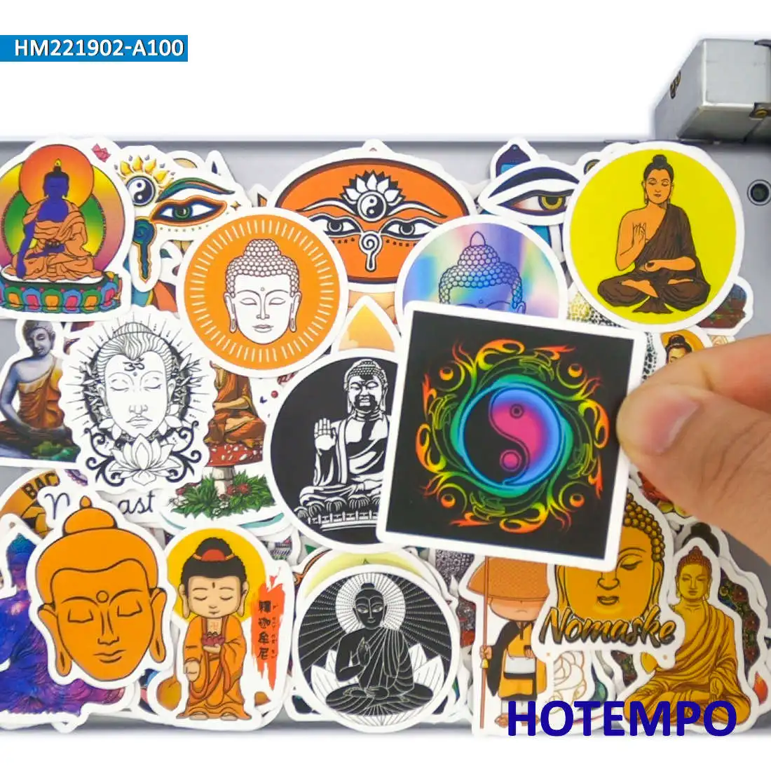 20/30/50/100 stuks, Boeddha, Chakra, Namaste, Kunst Graffiti, Boeddhisme Stickers, voor notebooks, bagage, fiets, auto, telefoon, laptop, motorfiets, beker, gitaar, helm, Sticker Speelgoed