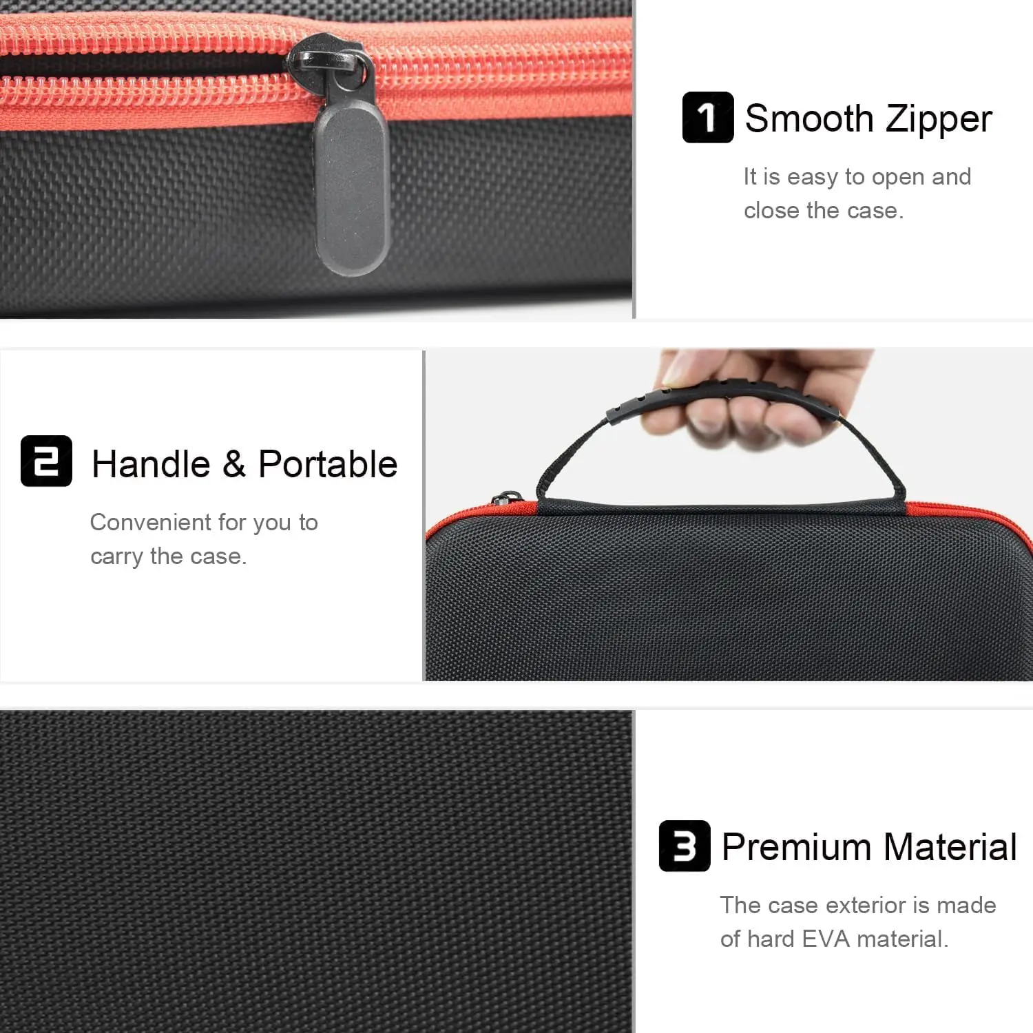 Hard Carrying Case for Anbernic RG556 RG557 WIN600/Powkiddy X55/Odin 2 Mini Retro Handheld Game Console Accessories Storage Bag