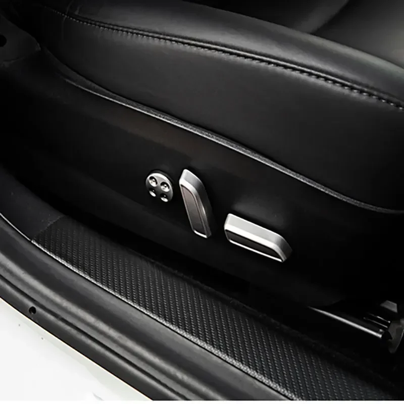 Seat Adjust Switch Button Trim Cover For Tesla Model 3 Model Y  Carbon Fiber Color Black ABS Car Interior Accessories