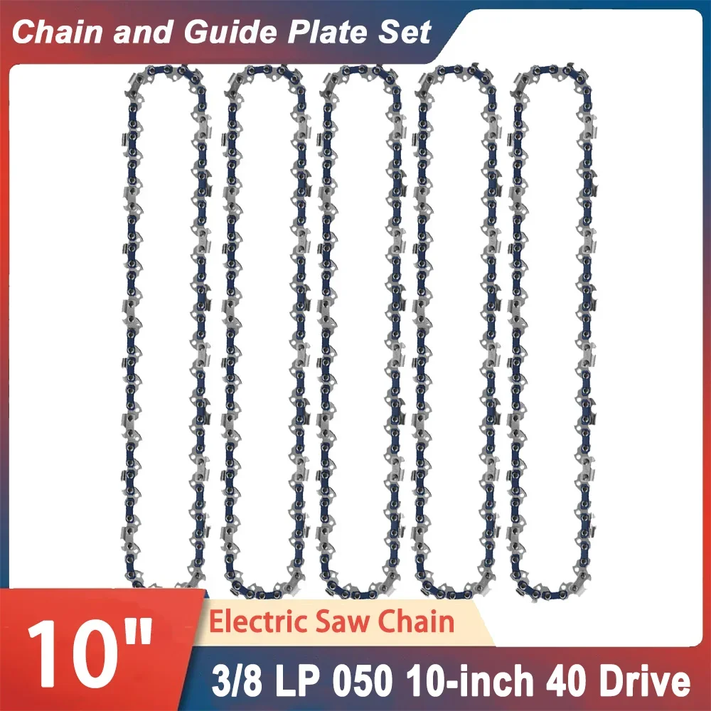 

Chain for Mini Chainsaw 10 Inch 3/8"LP Electric Saw 40 Drive Links Saw Blade Wireless Mini Saw Bar Chain Guid Logging Chainsaw