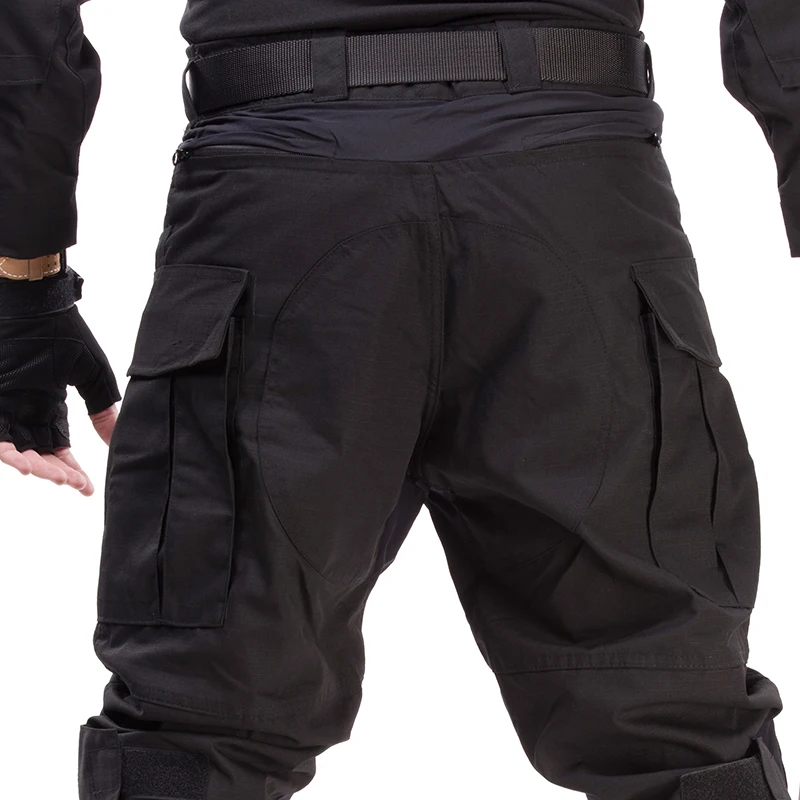 AUKU G3 Taktische Hose Camo Jagdhose Multicam Herren Duty Cargohose Training Schießhose Herrenbekleidung Wasserabweisend – Detail 10