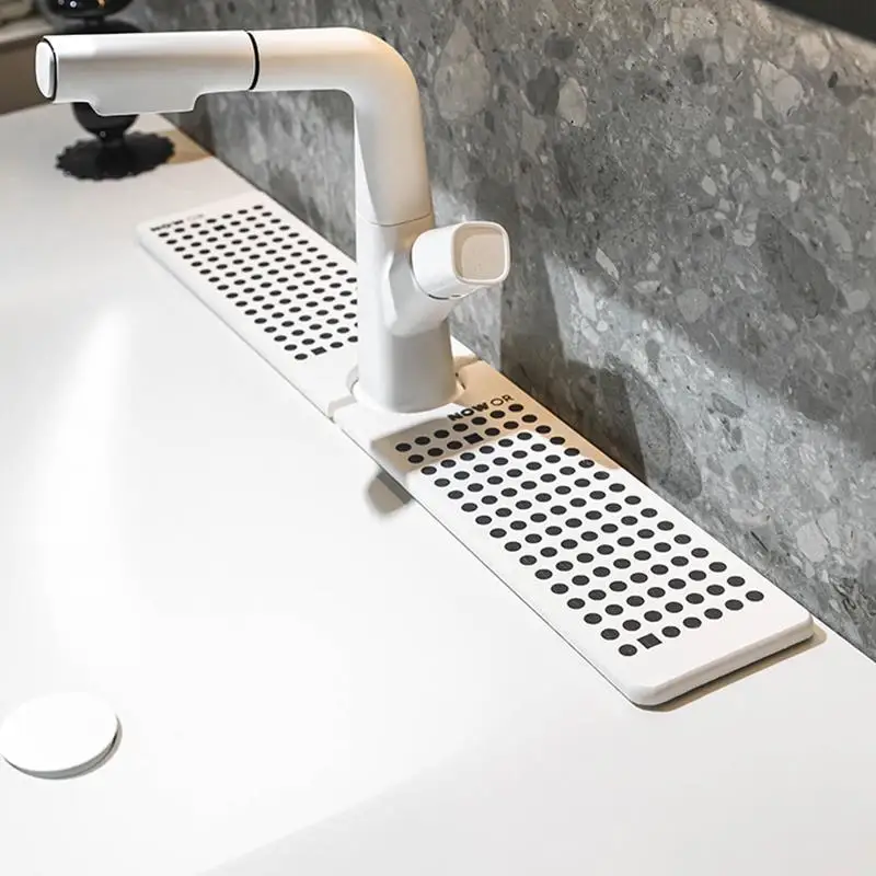 

Water Absorbent Silicone Cool Pad Narrow Style Kitchen Sink Drainage Faucet Splash Proof Diatom Mud Material Simple Design