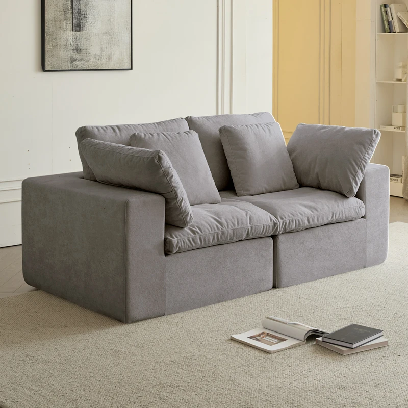 Modular Memory Foam Compression Sofa American Water Drop Living Room Combination Air Packed Couch