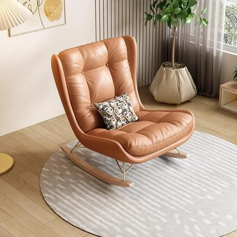 ￥%Modern Luxury Nordic Living Room Large Rocking Lounge Sofa Adults Lazy Reclining Relax Reading Magical Padded Furniture