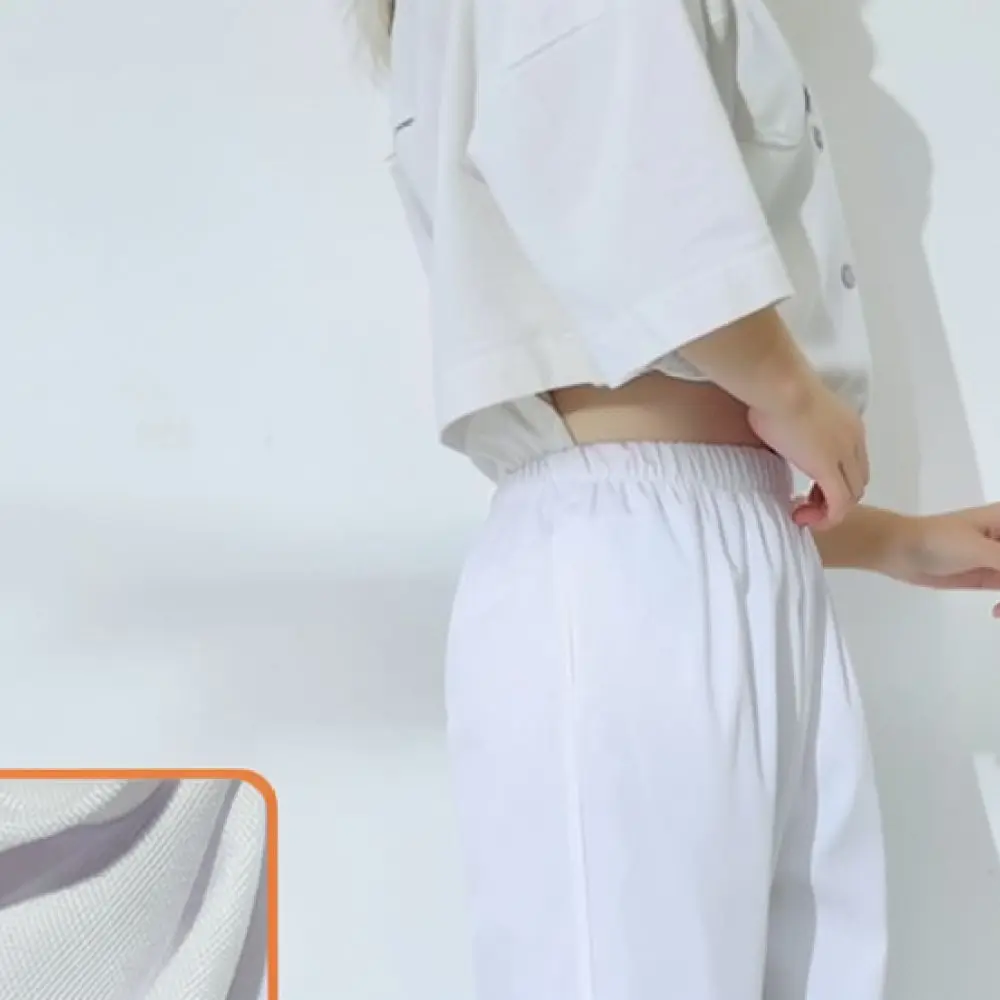 Loose Fit Medical Scrub Pants Elastic Waist Nursing Trousers For Beauticians Pharmacists Uniform Bottoms Wear