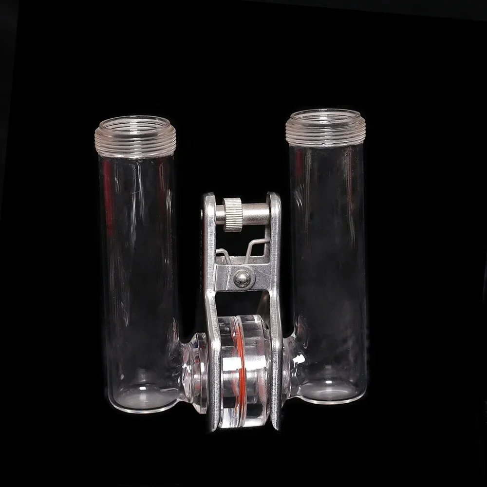 Electrochemical H Type Quartz Glass Electrolytic Cell For Battery Redox Reaction