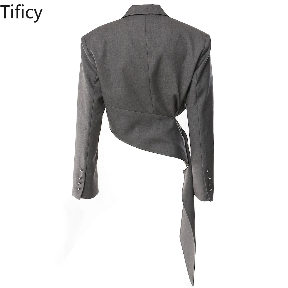 TIFICY Early Spring New Irregular Personalized Tailoring Niche Blazer Blouse Women Shorts Jacket Tops