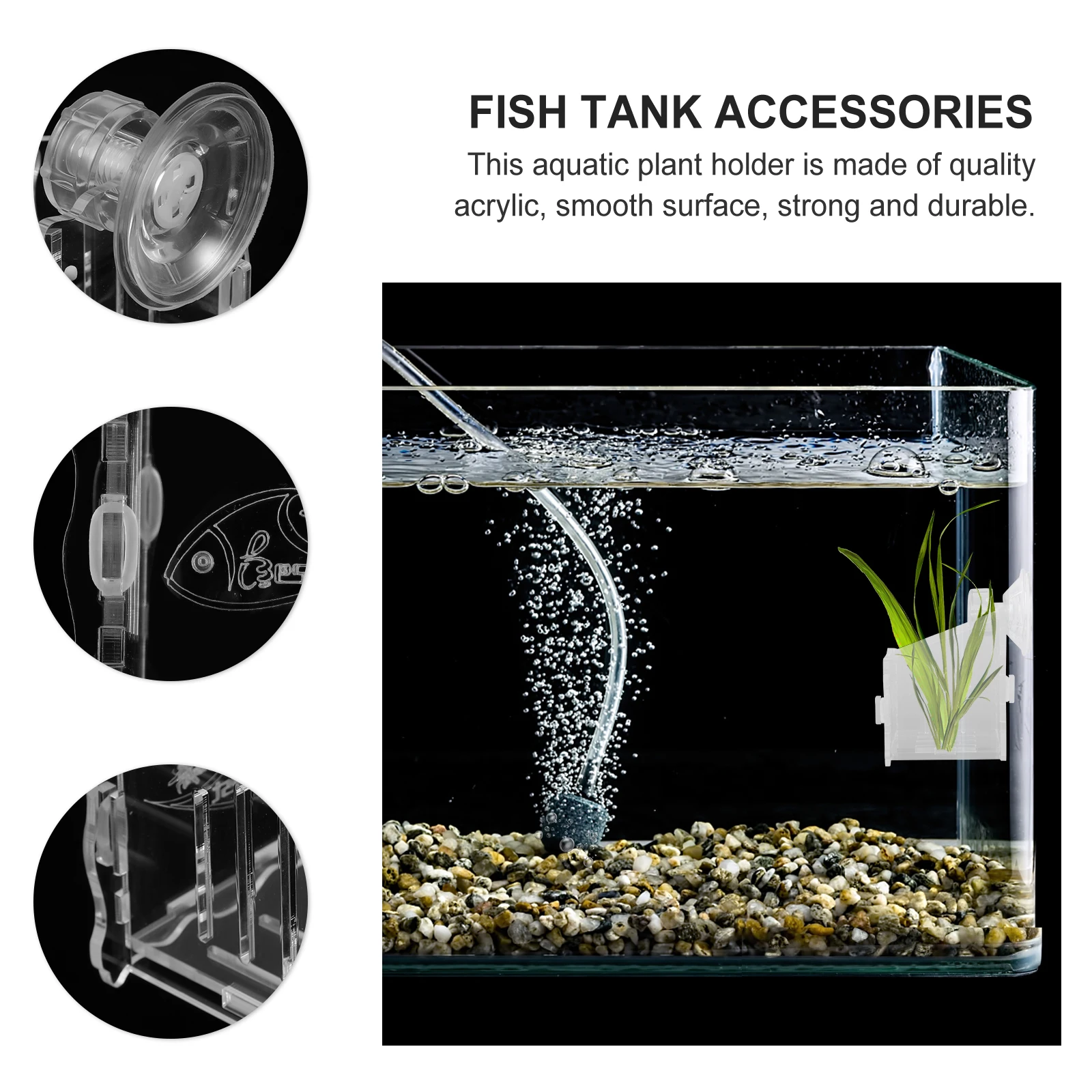 

Aquatic Planting Cup Fish Tank Decorations Planted Plants Aquarium Hanging Planter Cups Pots Flowerpot