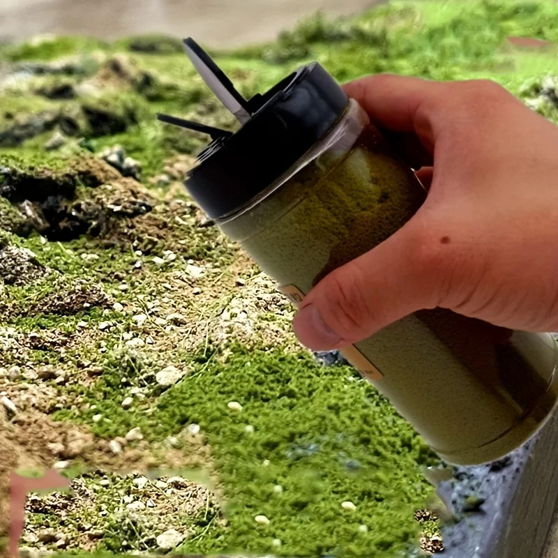 1pc Sowing Bottle, Fine Particle Grass Powder Sponge Powder,landscape Material for Terrain Vegetation Model,DIY Model Landscape