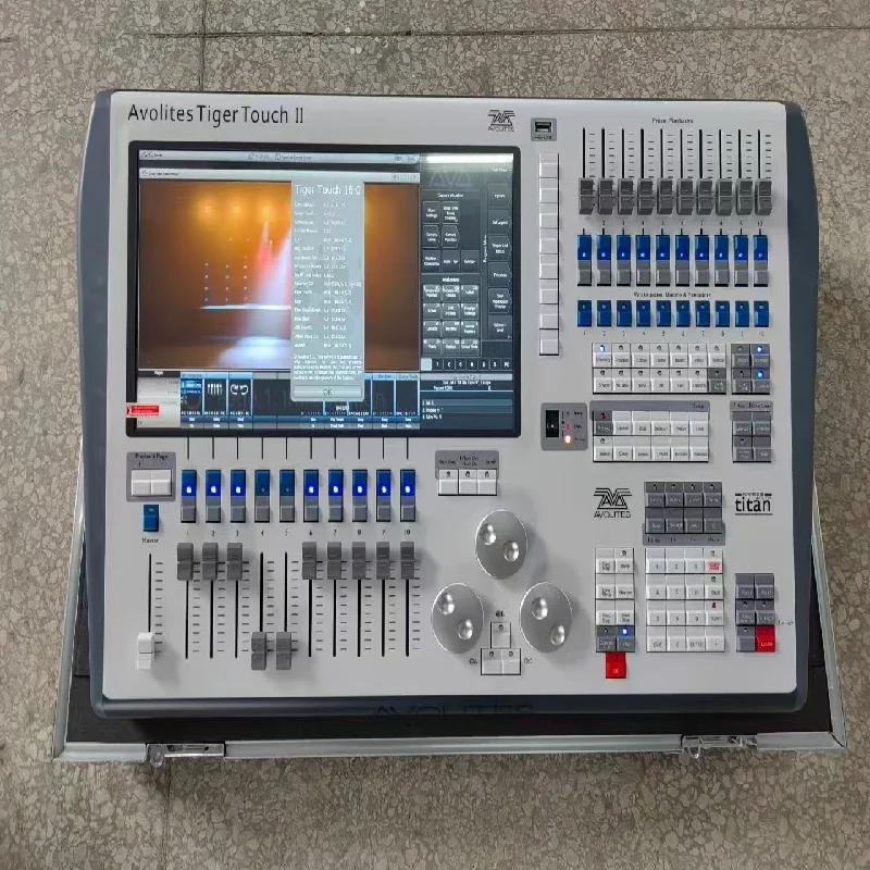 

1 шт. с чехлом dmx512, оборудование для управления клуба, диджея, сценическое освещение, Tiger Touch II, световое шоу, контроллер освещения