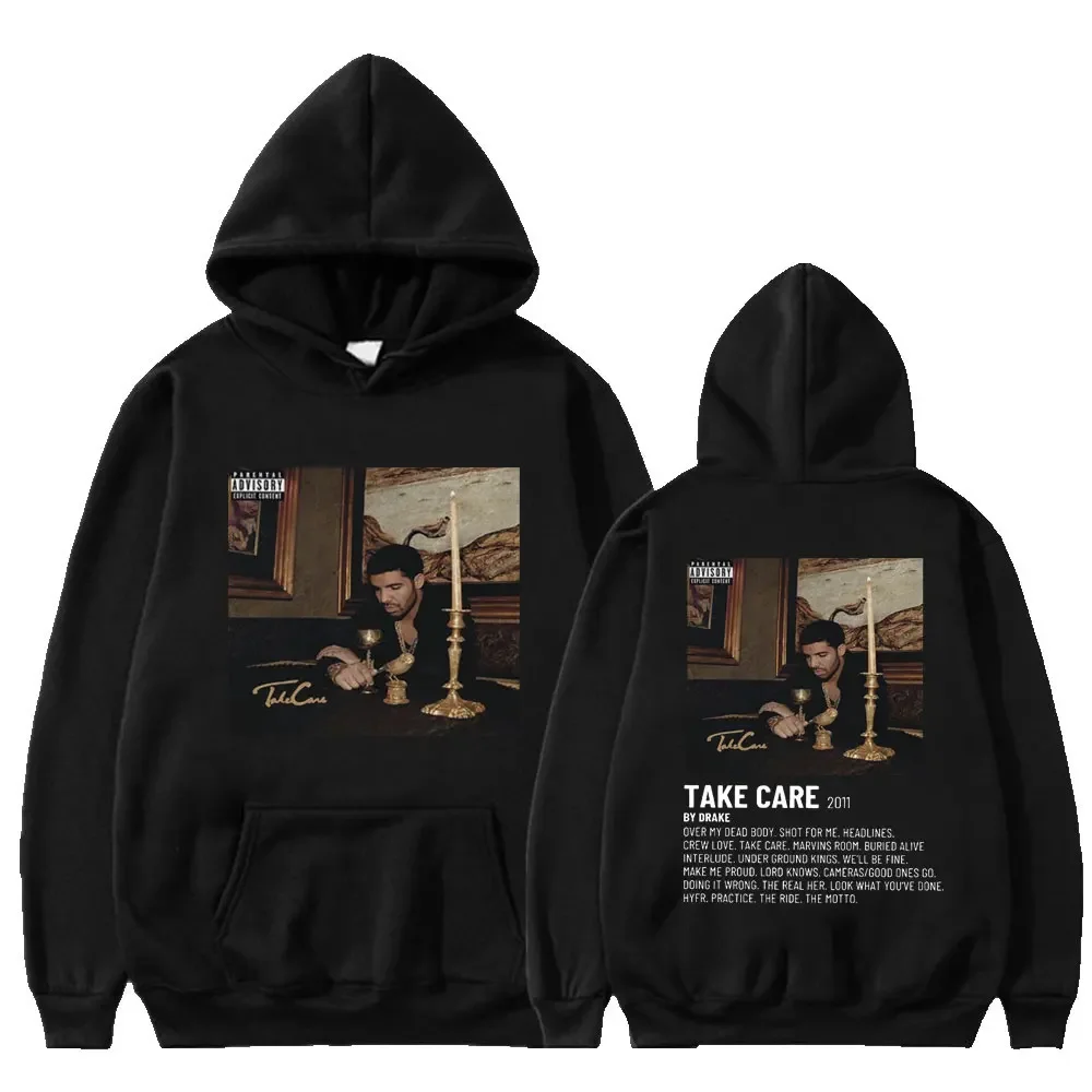 

Rapper Drake Music Album Take Care Hoodie Men Woman Hip Hop Vintage Hoodie Oversized Casual Loose Male Sweatshirts Streetwear