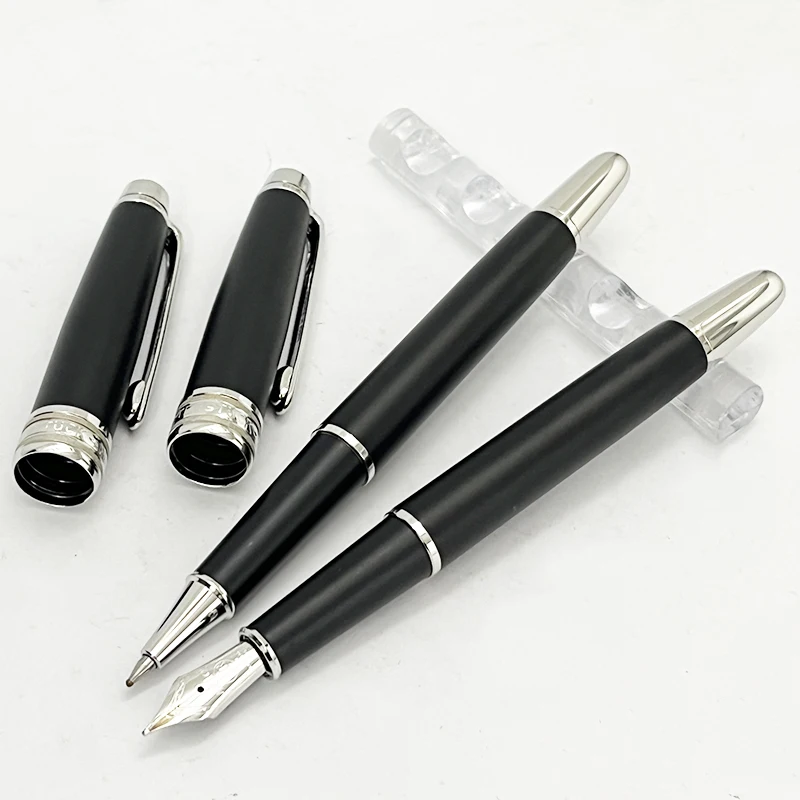 Luxury MB Pen High Quality Matte Black 163 Rollerball Ballpoint Pens Writing Office School Stationery With Serial Number