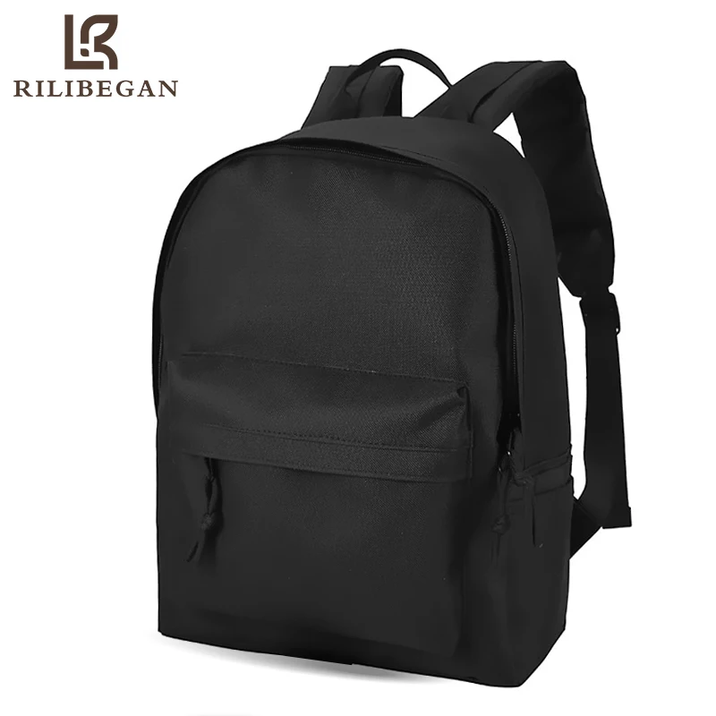 

Classic Black Designer Bags Men Nylon Travel Men Backpack Large Capacity School Bag Men Basic Casual Laptop Computer Backpack