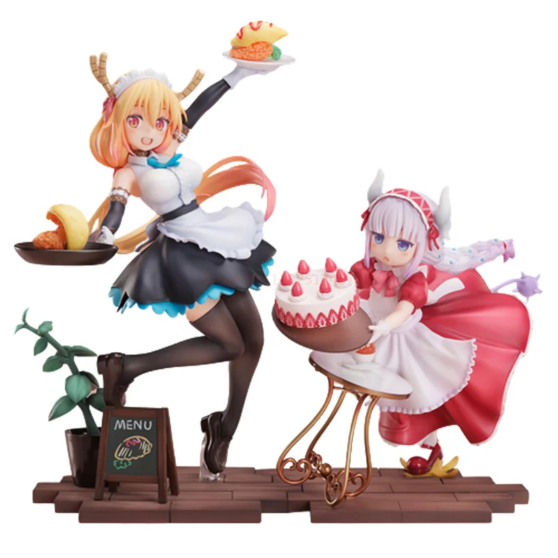 

Original Miss Kobayashi's Dragon Maid Tohru Kanna Kamui Canna Figure Maid Cafe Ver Anime Model Action Figure Toy Halloween Gifts