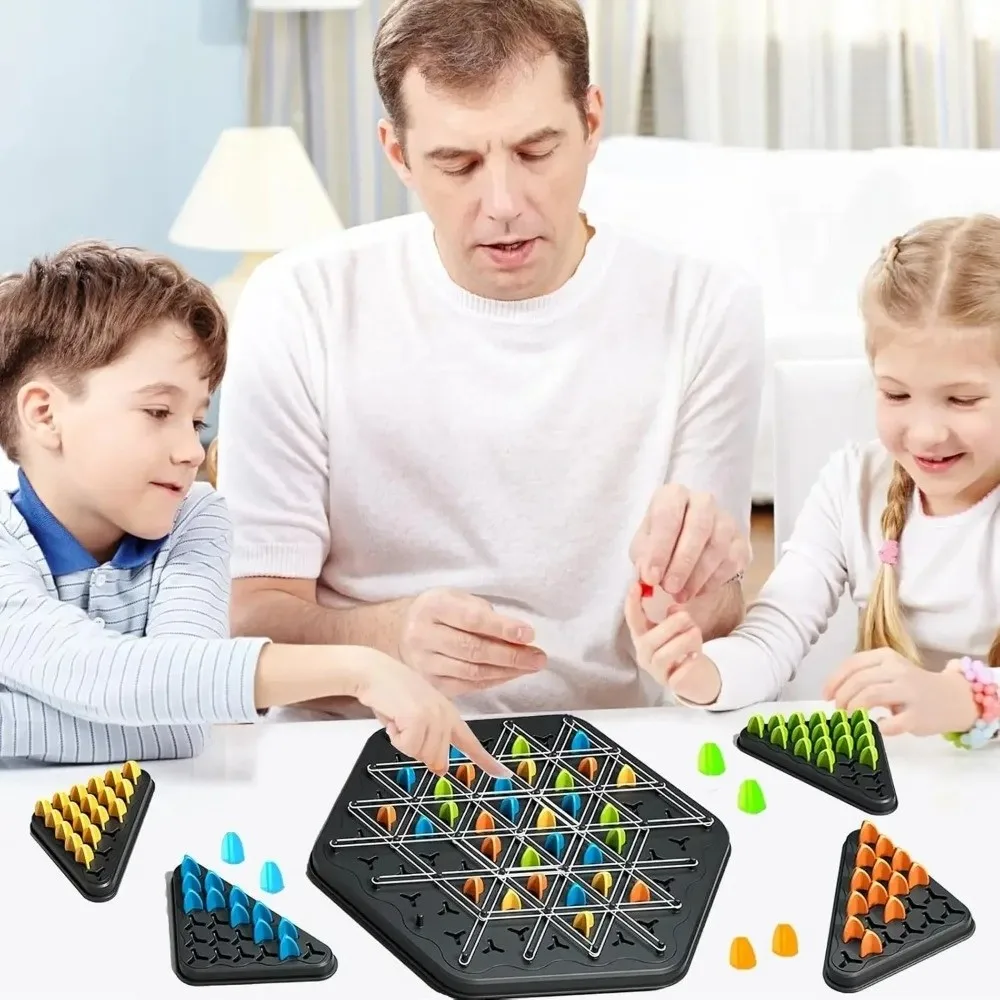 

Образовательная резинка, геометрическая цепочка, треугольные шахматы, интерактивная битва, дуэль, игра-головоломка, игра на логическое мышление, семейная вечеринка