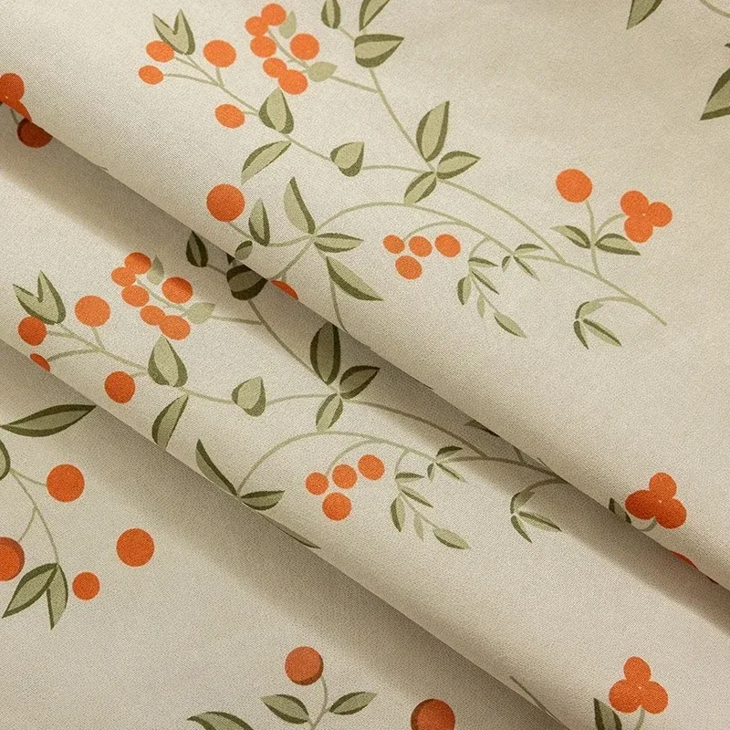 1 Piece American Style Small Fresh Floral Print Blackout Curtains Living Room Bedroom Balcony Curtains