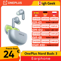 Global Version OnePlus Nord Buds 3 Earphones Up to 32dB Active Noise Cancellation Ultra-deep Bass with BassWave 2.0 IP55 BT5.4