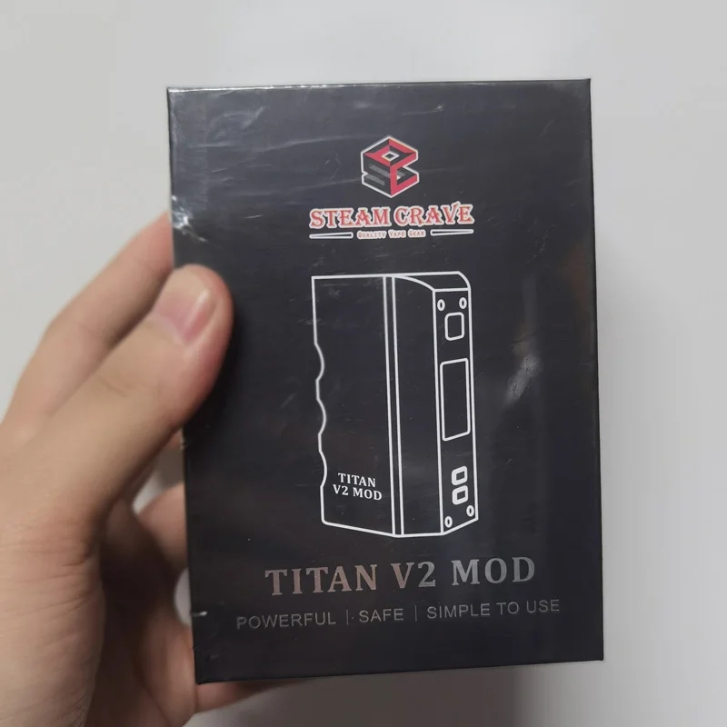

Оригинальный электронный сигаретный мод Steam Crave Titan PWM V2 BOX MOD 300W высокой мощности с аккумулятором 18650, регулируемое напряжение 1.0V-8.4V