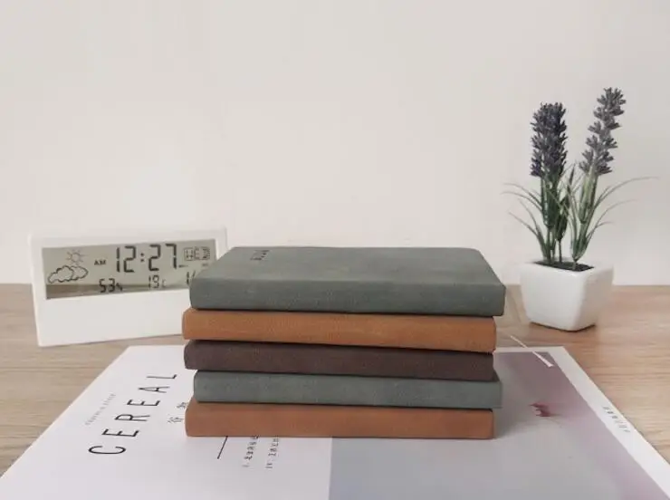 Soft Leather Cover Portable Pocket Notebook Commercial Student Easy Carry Small Notebook