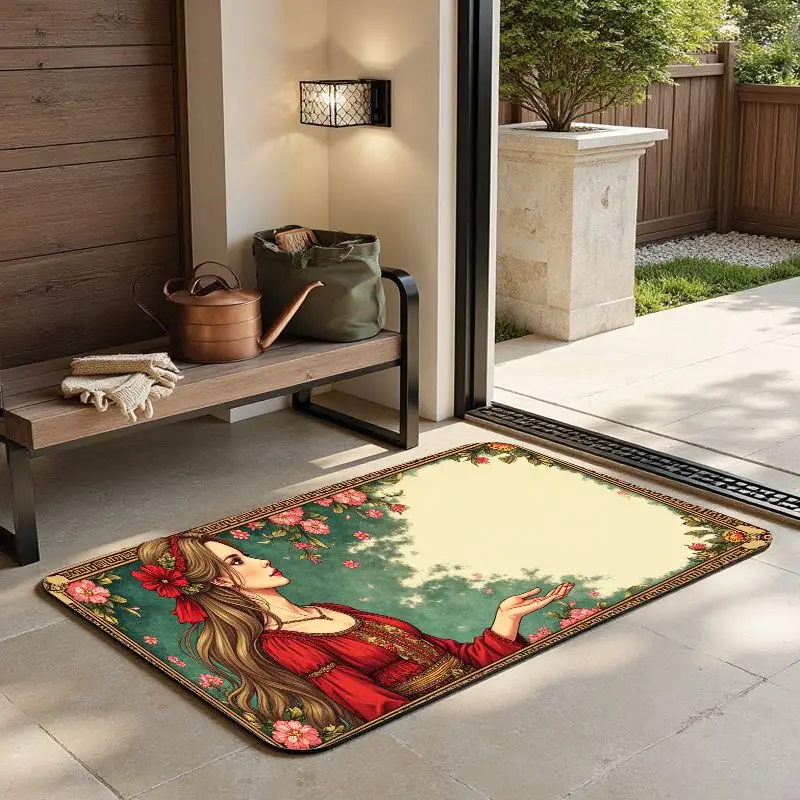 

MatMuse Vintage European Style Woman Home Soft Diatomaceous Earth Mat Floor mats Soft Non-Slip Quick-Drying Retro Carpet