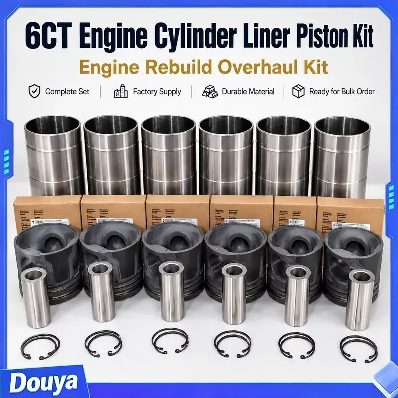 6CT Engine Cylinder Liner Kit Engine Rebuild Kit Overhaul Kit Spare Parts Engineering Machinery Parts