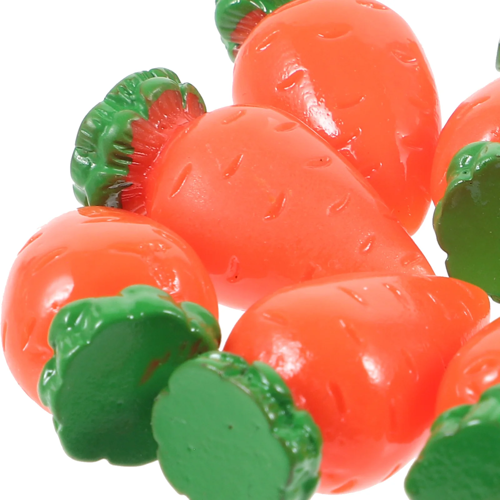 

10pcs Resin Headdress Accessories Ornaments Diy Crafts Jewelry Making Easter Decoration Mini Carrot Charm Phone Case Decor