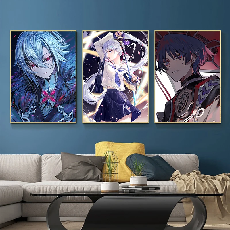 Game Anime Genshin Impact Gift New Diamond Painting Character Poster Mosaic Cross Stitch Kit Diamond Embroidery Room Decor