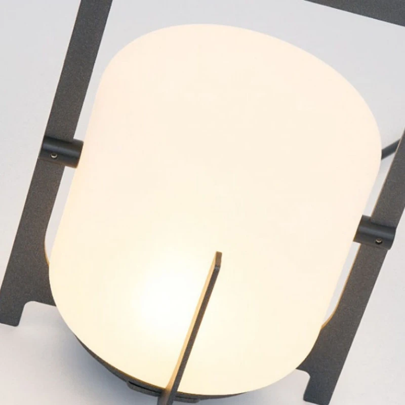 Modern Outdoor Indoor Floor Lamp, Branco Acrílico Carregamento, Fonte de energia solar, Iluminação para Jardim, Hotel, Sala de jantar, Quarto