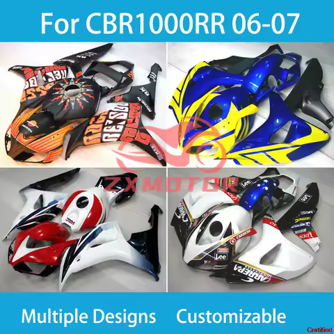 CBR1000RR 06 07 Free Custom Fairings for Honda CBR1000RR 2006 2007 Motorcycle Body Parts Set Fairing Kit