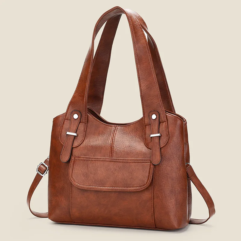 

Повседневная сумка через плечо 2025 года, минималистичный женский кошелек с верхней ручкой, шикарная сумка через плечо, просторная сумка «день-ночь», текстурированный слинг