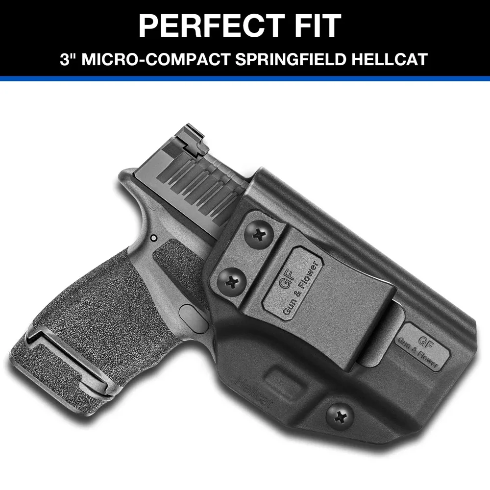 Jachttas Iwb Hellcat Holster Geschikt Voor Springfield Hellcat (Niet Voor Hellcat Pro) Polymeer Rechterhand Verborgen Verborgen Fast Draw