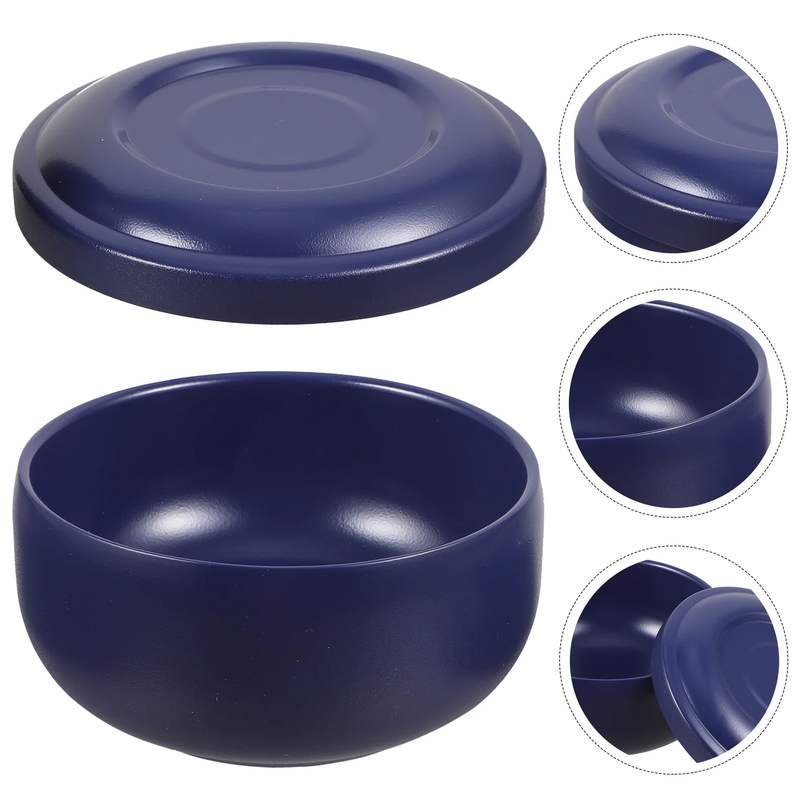 Cuenco de jabón de acero inoxidable para hombre, cepillo de barba espumoso (azul), suministros de afeitado, cuencos para taza, herramienta reutilizable