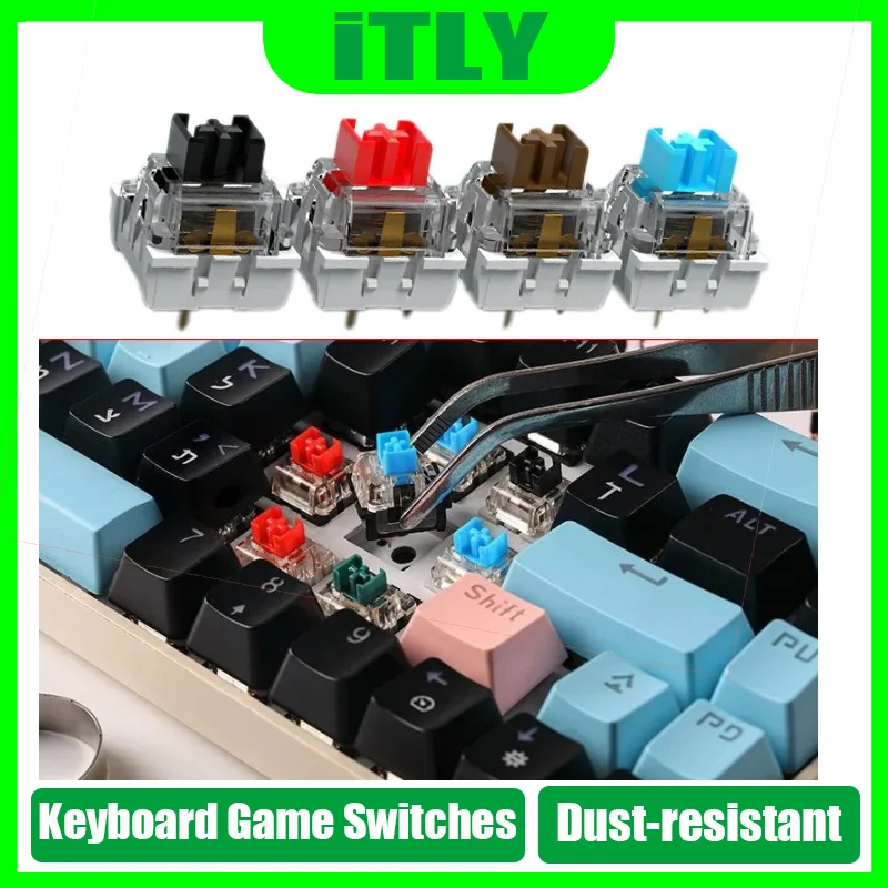 

Механическая клавиатура, универсальный корпус линейного переключателя, колпачки для термосублимации, аксессуары для 3-контактной игровой клавиатуры своими руками на заказ