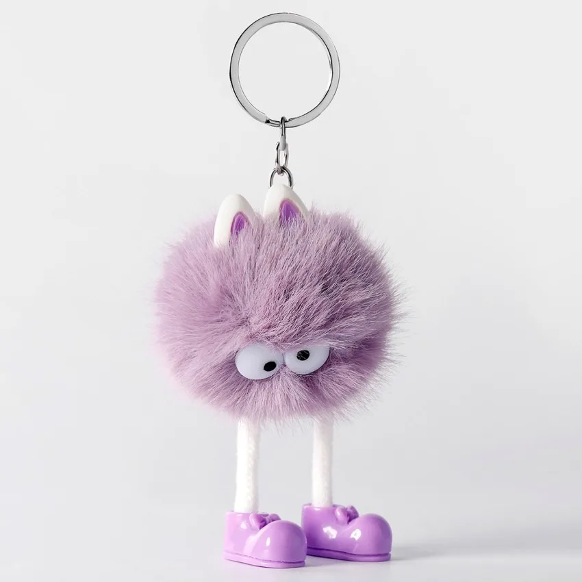 Cartoon Monster Animal Plush Keychain Pendant Diy Women\'S Bag Car Jewelry Pendant New