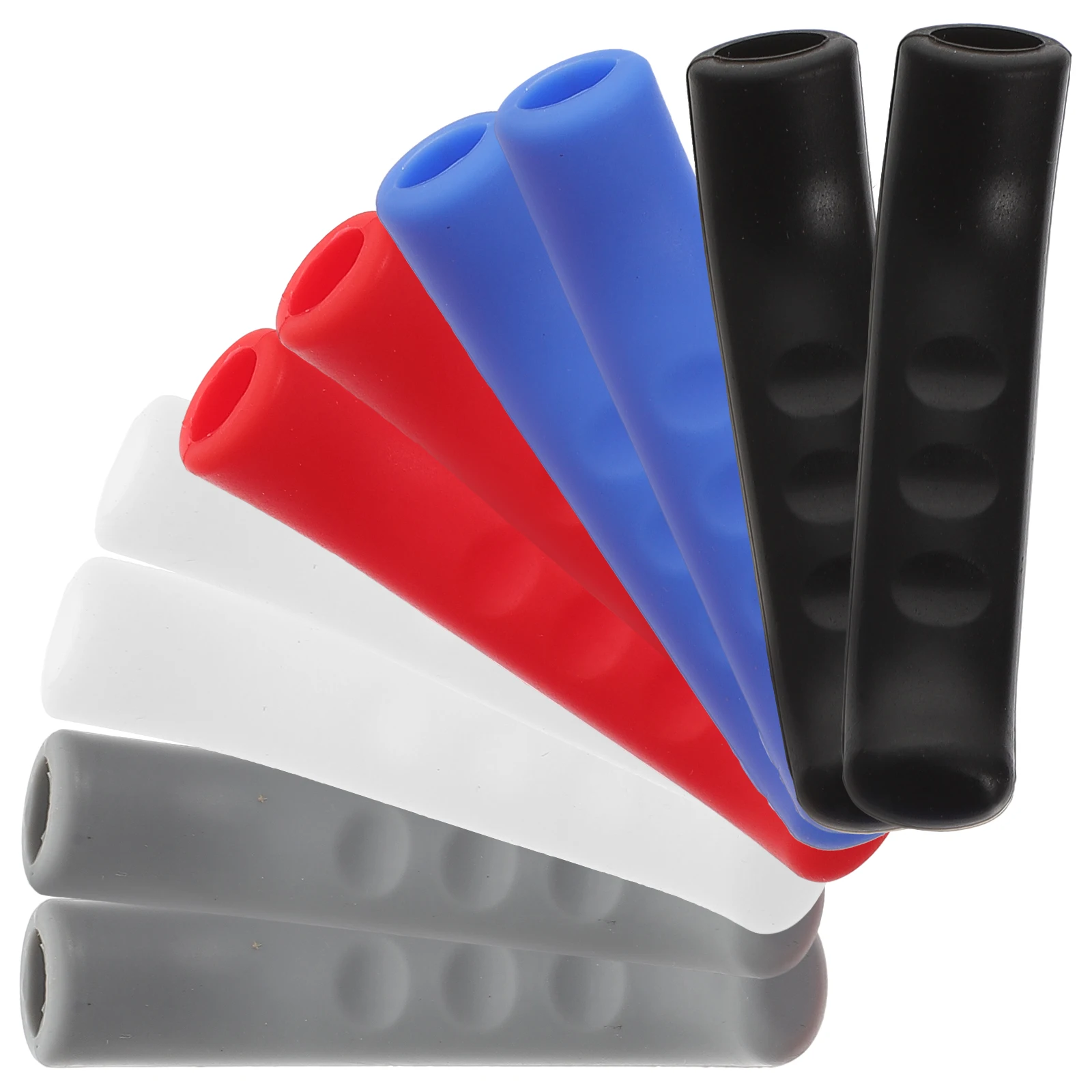 5 أزواج من أغطية فرامل الدراجة المصنوعة من السيليكون على شكل حرف H، لون R om مضاد للانزلاق، متين وممتص للصدمات، رافعة فرامل مريحة وخفيفة الوزن #4