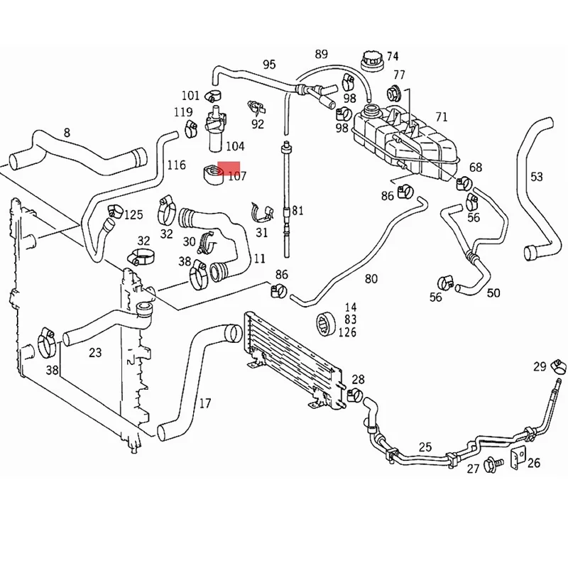 

A1635010081 392020026 New Original Circulation pump gaskets for Mercedes-Benz ML W163 Water Pump