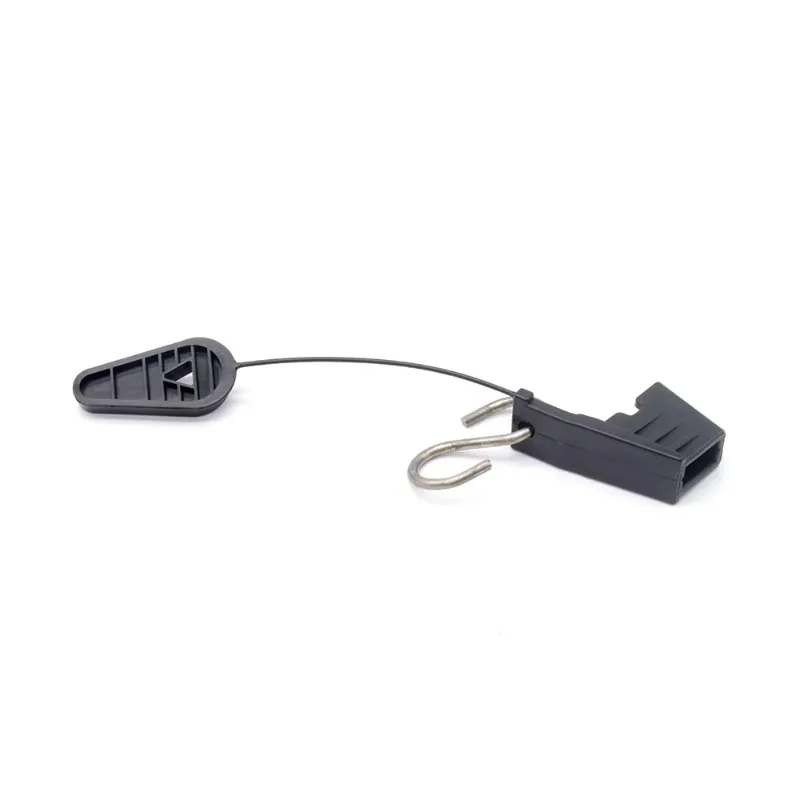 MT-1711-E S-Type Plastic Anchor Tension Clamp Galvanized Hook Fastener For FTTH Optical Fiber Wire Cable Fixing